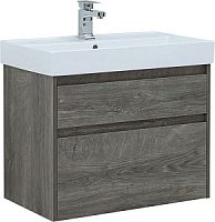 Тумба с раковиной Aquanet 00245245 Nova Lite, 76х46 см, темное дерево