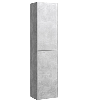 Шкаф-пенал Aqwella MOB0535BS+MOB0735BS Mobi подвесной 37х150 см, бетон светлый