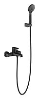 Смеситель Aquatek AQ1249MB Оберон  для ванны с душевым набором, черный матовый