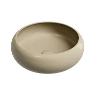 Умывальник Ceramica Nova CN6050MC Element, чаша накладная 36х36 см, капучино матовый