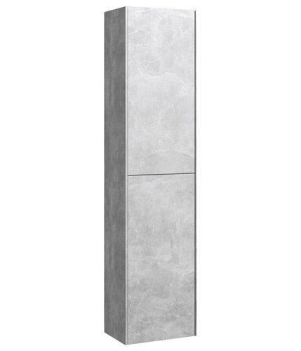 Шкаф-пенал Aqwella MOB0535BS+MOB0735BS Mobi подвесной 37х150 см, бетон светлый снят с производства