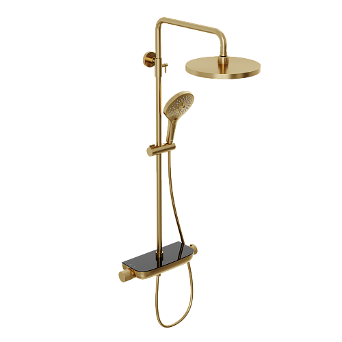 Душевая система с термостатом ABELSBERG Lineara SNS52790BG