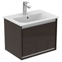 Тумба Ideal Standard E0817VY Connect Air для раковины 50х36 см, подвесная, Matt Dark Brown + Matt White (темно-коричневый матовый + белый матовый) Тумба Ideal Standard E0817VY Connect Air для раковины 50х36 см, подвесная, Matt Dark Brown + Matt White (темно-коричневый матовый + белый матовый)