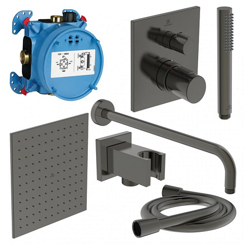 Промо комплект Ideal Standard A7572A5 Ceratherm C100 "ВСЕ для встройки ALL IN ONE", Magnetic Grey (магнит) Промо комплект Ideal Standard A7572A5 Ceratherm C100 "ВСЕ для встройки ALL IN ONE", Magnetic Grey (магнит)