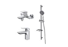 Комплект Aquatek AQ1030CR Вега для ванной Set 3 в 1 (AQ1010CR + AQ1040CR + AQ2011CR), хром
