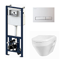 Комплект унитаз Am.Pm Spirit I012702/I014101/C701738SC с инсталляцией