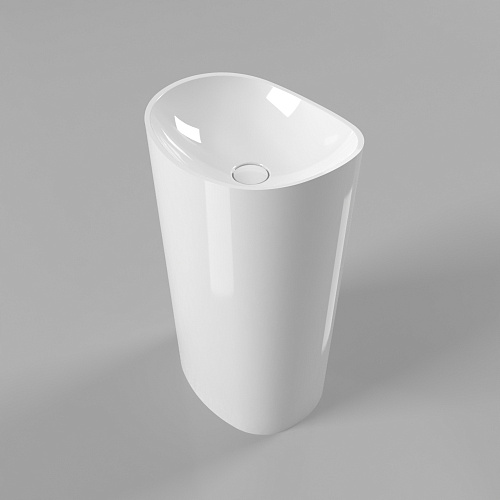 Раковина WHITECROSS 0707.050040.100 Stella напольная 50х40 см, белая купить недорого в интернет-магазине Керамос