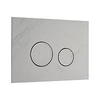 Смывная клавиша KKPol 350/PPK/423-00-03 Vitrum Grande V1 Orbis для инсталляции, Quartz, Statuarietto