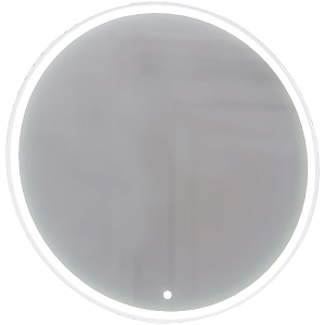 Зеркало Jorno Shi.02.65/W Shine 65х65 см, с подсветкой и сенсорным выключателем