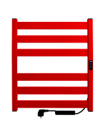 Электрический полотенцесушитель INDIGO LСLOKS5E60-50ERDRt Oktava Slim 5 без полочки, красный