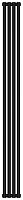 Радиатор Сунержа 31-0331-1804 Эстет-0 отопительный н/ж 1800х180 мм/ 4 секции, матовый черный
