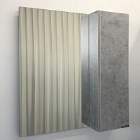 Зеркальный шкаф COMFORTY 00-00006508 Осло 80 см, светлый бетон