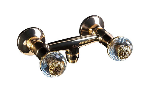 Смеситель Boheme 294-FL Flora для душа, золото