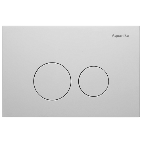 Клавиша двойного смыва Aquanika 01.02.05W Basic, белая снят с производства