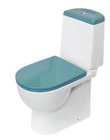 Унитаз-компакт Sanita Luxe WC.CC/Best/2-DM/TUR.G/S1 Best Color Comfort напольный 35х62 см, с сиденьем, бирюзовый S1 Унитаз-компакт Sanita Luxe WC.CC/Best/2-DM/TUR.G/S1 Best Color Comfort напольный 35х62 см, с сиденьем, бирюзовый S1