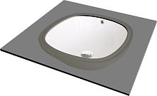 Раковина Deante CGA_6U4U Alpinia встраиваемая снизу 38х38 см, белая Раковина Deante CGA_6U4U Alpinia встраиваемая снизу 38х38 см, белая