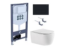 Комплект: Унитаз, Инсталляция, Кнопка смыва Aquatek ЕВРОПА SET AQUATEK ЕВРОПА cmp017/023