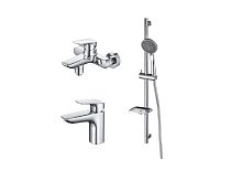 Комплект Aquatek AQ1030CR Вега для ванной Set 3 в 1 (AQ1010CR + AQ1040CR + AQ2011CR), хром Комплект Aquatek AQ1030CR Вега для ванной Set 3 в 1 (AQ1010CR + AQ1040CR + AQ2011CR), хром