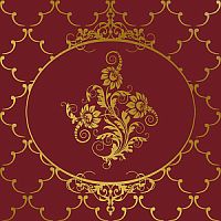 Декор Ape Capricho De Los Zares RenacimientoBurdeos 20x20