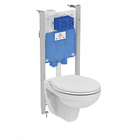 Комплект 3 в 1 Ideal Standard RE881202 Prosys 2.0. Eurovit: подвесной унитаз Rimless K881201 + крышка-сиденье E131801 с функцией плавного закрытия + инсталляция для монтажа R046367, Euro White (евробелый) Комплект 3 в 1 Ideal Standard RE881202 Prosys 2.0. Eurovit: подвесной унитаз Rimless K881201 + крышка-сиденье E131801 с функцией плавного закрытия + инсталляция для монтажа R046367, Euro White (евробелый)