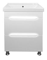 Тумба Loranto CS00047914 Арфа с раковиной, напольная, 60х15 см, белая