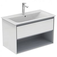 Тумба Ideal Standard E0827KN Connect Air для раковины 80х44 см, подвесная, Glossy White + Matt Light Grey (белый глянцевый + светло-серый матовый) Тумба Ideal Standard E0827KN Connect Air для раковины 80х44 см, подвесная, Glossy White + Matt Light Grey (белый глянцевый + светло-серый матовый)
