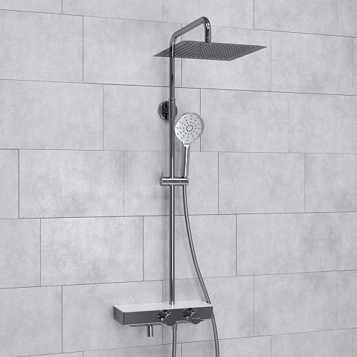 Душевая система WasserKRAFT  A113.118.127.CH Thermo