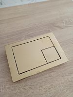 Смывная клавиша KKPol SPP/374/SG/K M10 для инсталляции, золото глянец