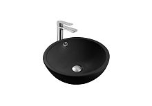 Раковина Aquatek AQ5354-MB для установки на столешницу, 44х44 см, черный матовый