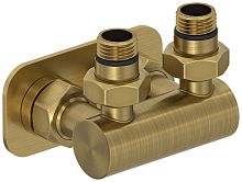 Модуль Сунержа 051-1536-1234, 2х1/2" угловой EU50, состаренная латунь