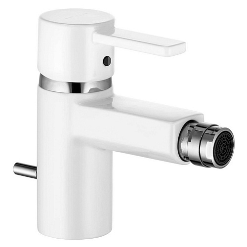 Смеситель Kludi 385309175 Zenta для биде однорычажный, белый/хром Смеситель Kludi 385309175 Zenta для биде однорычажный, белый/хром