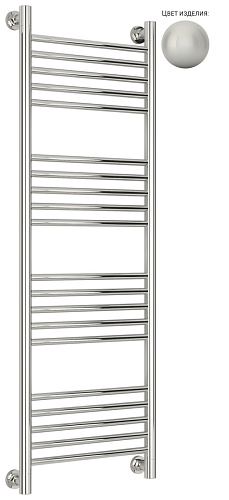 Полотенцесушитель водяной Сунержа 9006-0220-1240 Богема+ прямая 1200х400 мм, бело-алюминиевый (RAL 9006)