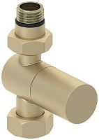 Вентиль Сунержа 022-1401-1234 прямой, (цилиндр) G 1/2" НР х G 3/4" НГ, матовая шампань