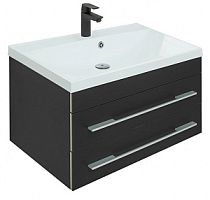 Тумба с раковиной Aquanet 00287646 Верона, 75х48 см, черная