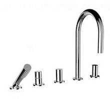 Смеситель для ванны на борт на 5отв. Laufen Kartell 3.2233.5.004.282.1 Смеситель для ванны на борт на 5отв. Laufen Kartell 3.2233.5.004.282.1