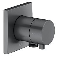 Запорный вентиль Keuco 59557131102 IXMO встраиваемый с переключателем на 2 потребителя DN 15, хром черный шлифованный