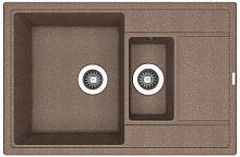 Мойка для кухни Florentina 20.250.D0780.105 Липси 78х51 см, с крылом, коричневая