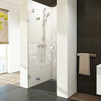 Душевая дверь Ravak 0UL7AA00Z1 BSD2-90 A-L распашная Brilliant, хром + транспарент