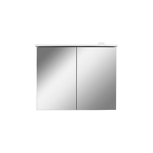 Зеркальный шкаф AM.PM M70AMCX0801WG Spirit 2.0 с LED-подсветкой, 80х68 см, белый глянец купить недорого в интернет-магазине Керамос