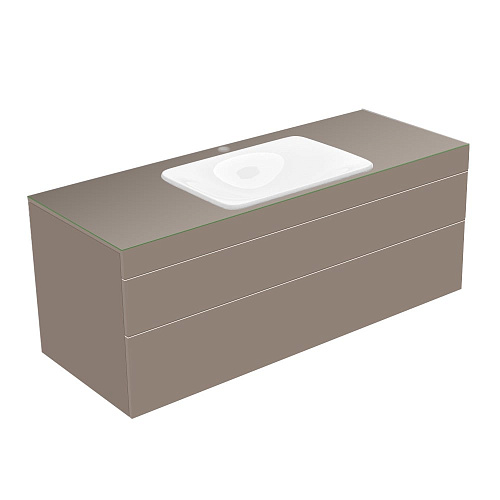 Тумба Keuco 31573140100 Edition 400 под умывальник 140х53.5 см, трюфель/стекло глянцевое трюфель купить недорого в интернет-магазине Керамос