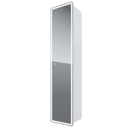 Пенал Dreja 99.9035 Point зеркальный, 40х160 см, подвесной, универсальный, белый купить недорого в интернет-магазине Керамос