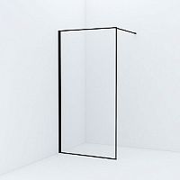 Душевая перегородка IDDIS, SLI8BS1i23 Slide Walk In, 100х195 см, черный матовый