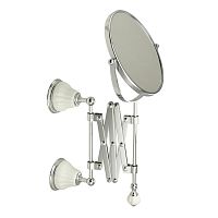 Зеркало Migliore 17490 Olivia оптическое настенное пантограф, белый/хром