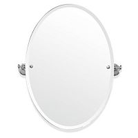 Вращающееся зеркало TW Harmony 021, овальное 56*8*h66, цвет держателя: белый,хром,TWHA021bi,cr
