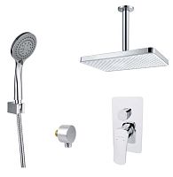 Комплект Aquatek AQ1073CR Вега для ванной Set 4 в 1 (AQ1046CR + AQ2071CR + AQ2454CR + AQ2010CR), хром