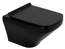 Комплект Унитаз+Сиденье BelBagno Sela BB3201CHR-MB/BB3201SC-MB