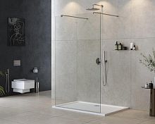 Душевая перегородка Cezares LIBERTA-L-2-120-120-C-Cr Liberta 120 см, профиль хром