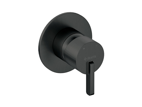 Смеситель Deante BQS_N44L Silia для душа встраиваемый, с внутренней частью, Nero (черный)