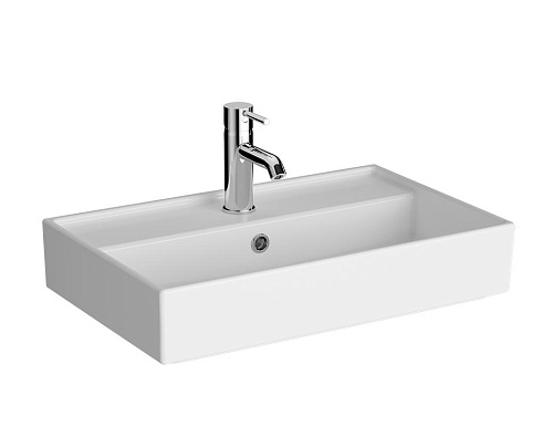 Раковина-чаша Vitra 7401B003-0001 ArchiPlan подвесная 60х38 см, c отверстием под смеситель, белая Раковина-чаша Vitra 7401B003-0001 ArchiPlan подвесная 60х38 см, c отверстием под смеситель, белая