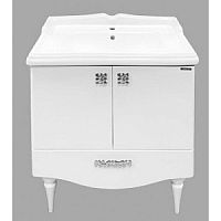 Тумба Comforty 00-00006677 Монако напольная 80х49 см, с раковиной 50180, белая